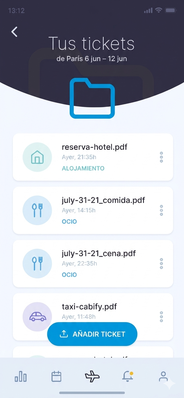 Captura de pantalla de WP Travel - Gestión de viajes corporativos